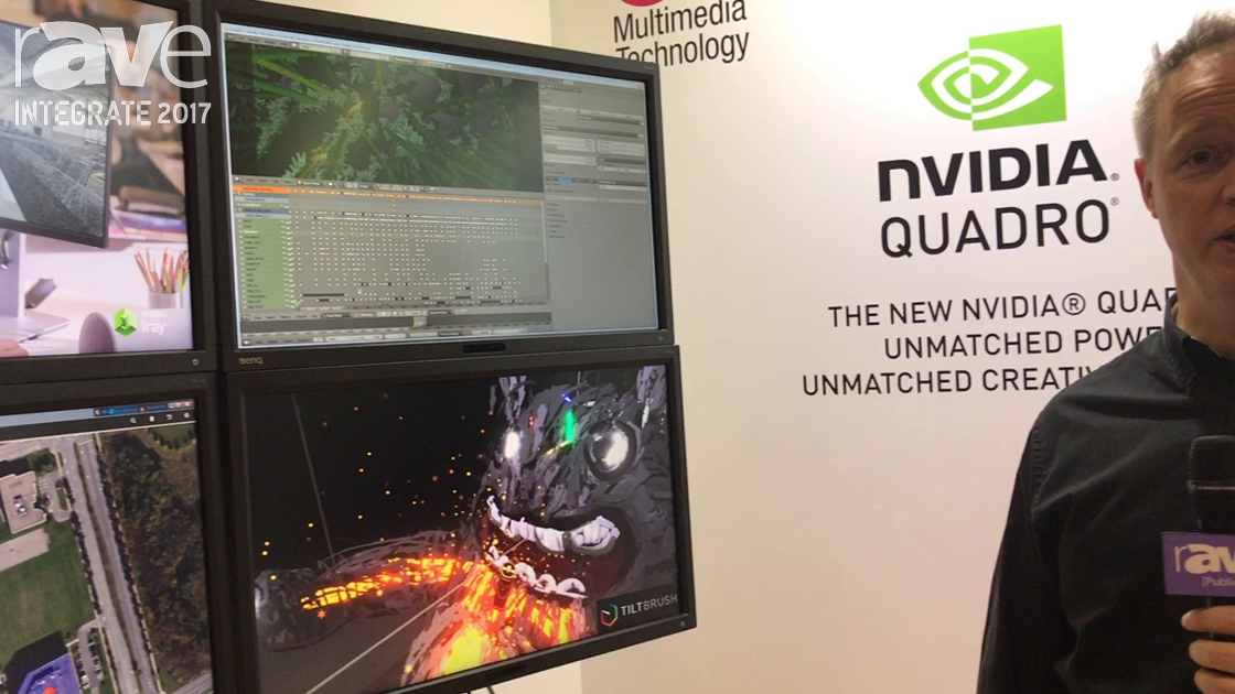 Integrate 2017: nvidia Offers a Demonstration of Its P6000 Card for CCTV Monitoring, Graphics Design
