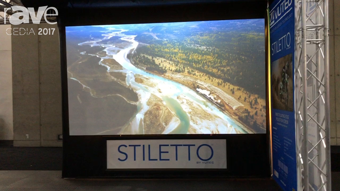 CEDIA 2017: Vutec Showcases Stiletto Thin Bezel Projection Screen