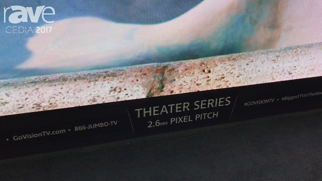 CEDIA 2017: GoVisionTV Shows Theater Series 2.6mm Pixel Pitch Screen