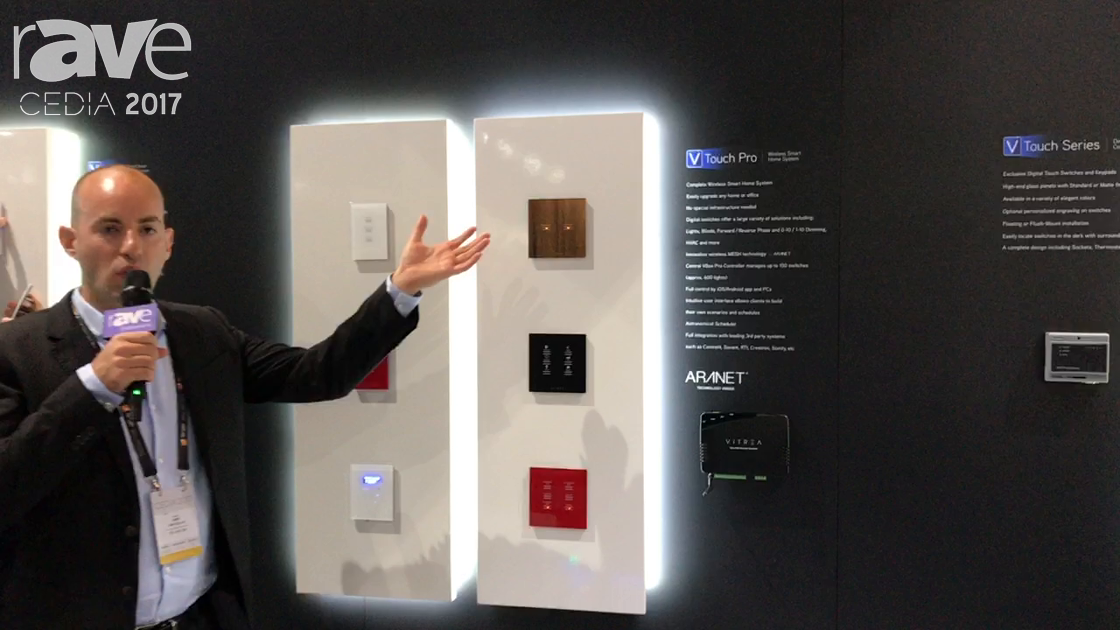 CEDIA 2017: Vitrea Displays VTouch Pro Wireless Smart Home System Powered by Aranet Technology