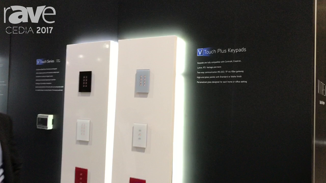 CEDIA 2017: Vitrea Presents Vtouch Plus Keypads with Crestron Cresnet