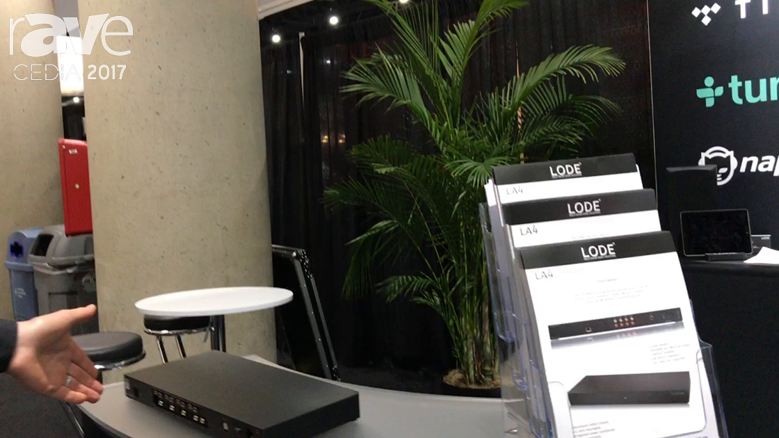 CEDIA 2017: LODE Audio Highlights Its Four-Zone Music Server With Digital Outputs