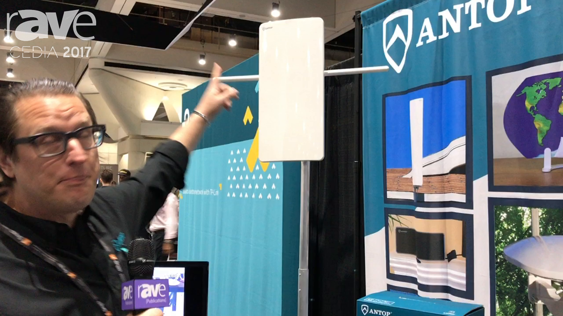 CEDIA 2017: Antop Antenna Showcases AT-400BV Flat Pannel SmartPass Amplified HDTV Antenna