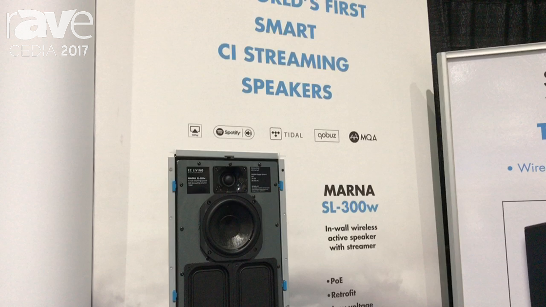 CEDIA 2017: Electrocompaniet Presents EC Living Marna SL-300w CI Streaming Speaker