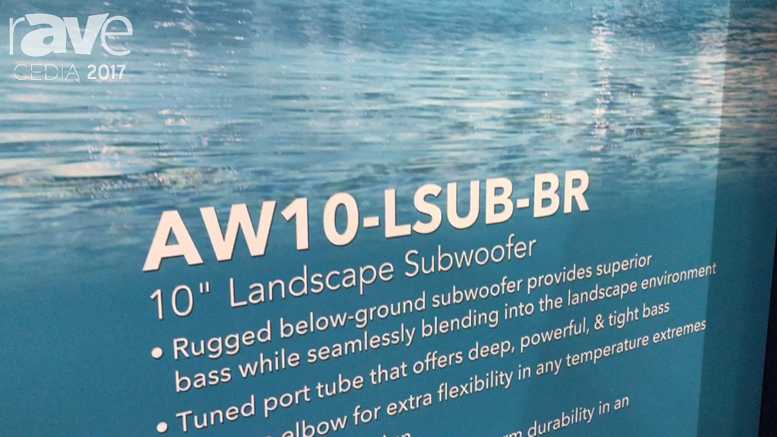 CEDIA 2017: Russound Shows Off Landscape Outdoor AW4-LS-BR Satellite Speaker, AW10-LSUB-BR Subwoofer