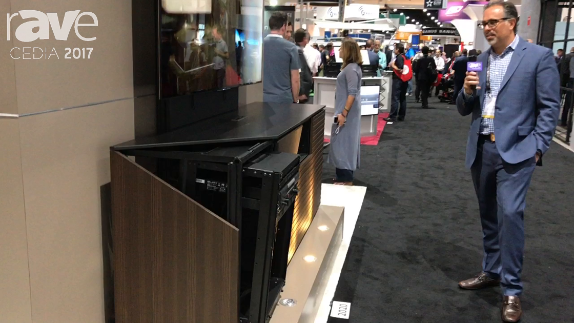CEDIA 2017: Salamander Designs Exhibits Chameleon Collection C-Frame Credenza Cabinet