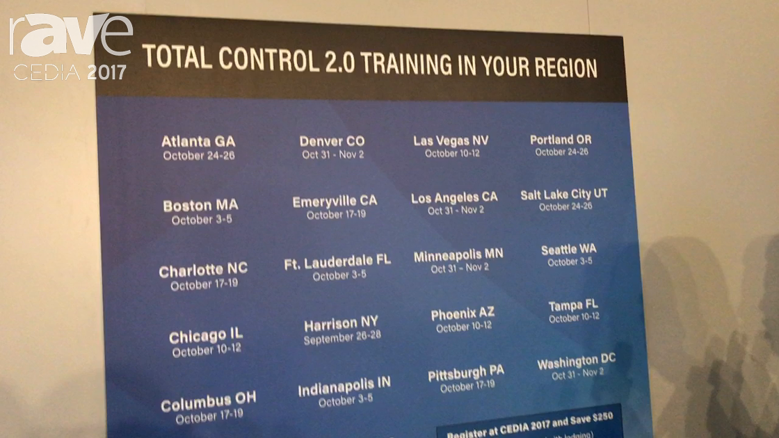 CEDIA 2017: Universal Remote Control Brings Total Control 2.0 Training to Your Region