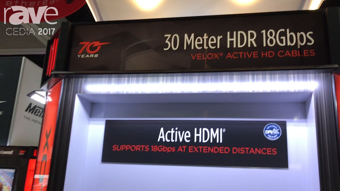 CEDIA 2017: Metra Home Theater Group Talks About 30m Velox Active HDMI Cable
