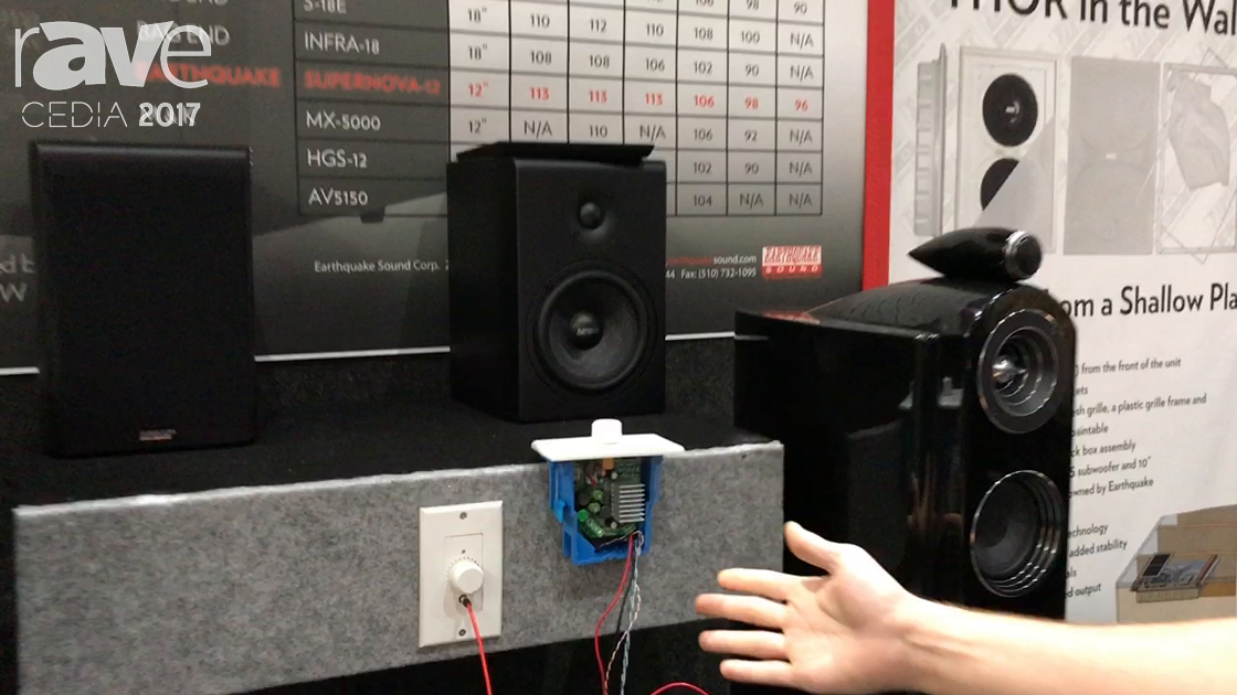CEDIA 2017: Earthquake Sound Intros In Wall Bluetooth Amplifier