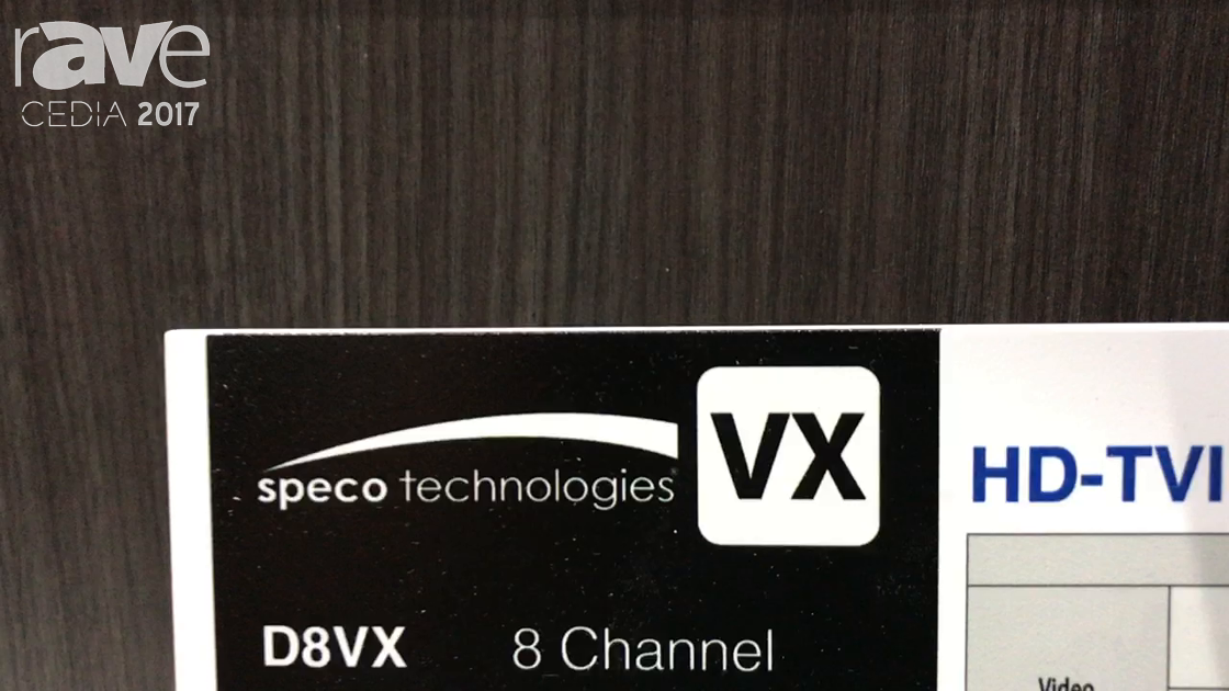 CEDIA 2017: Speco Technologies Talks About D8VX 8 Channel Video Recorder