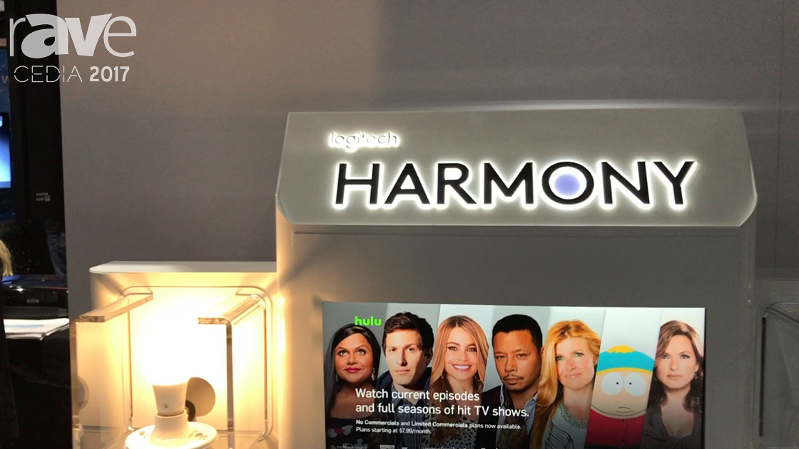 CEDIA 2017: Logitech Demos the Harmony Pro Remote, Pop Buttons and Circle 2 Camera at the ADI Booth