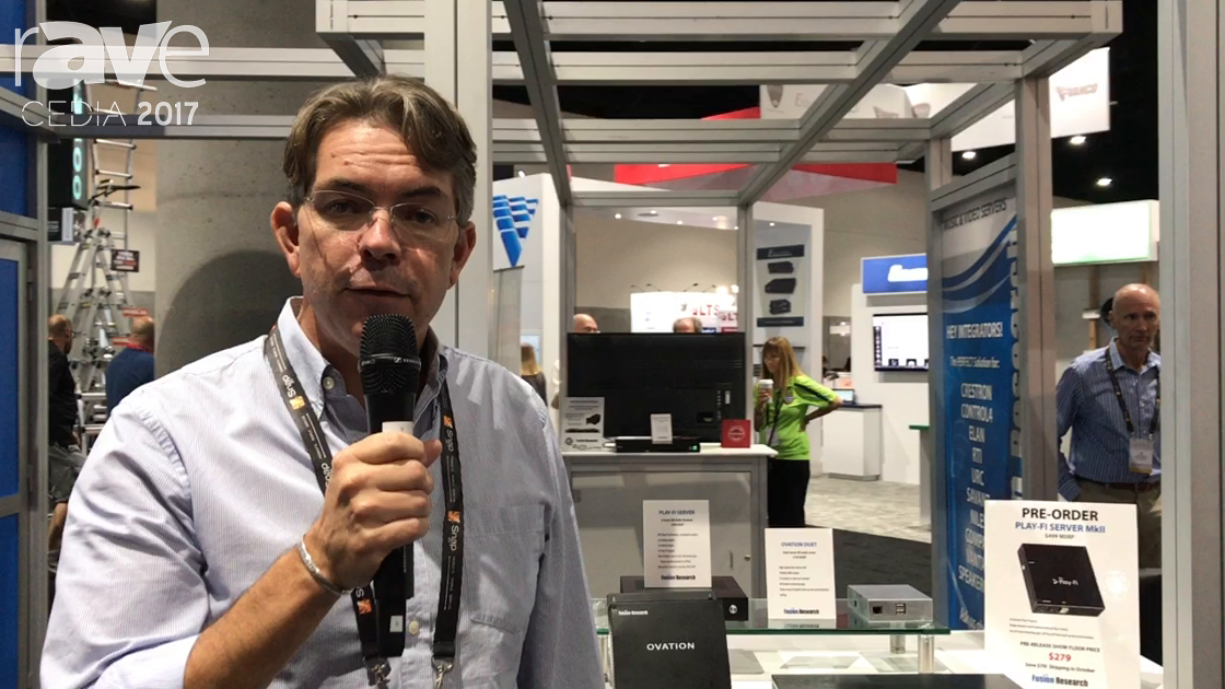 CEDIA 2017: Fusion Research Displays Ovation Play-Fi Music Server