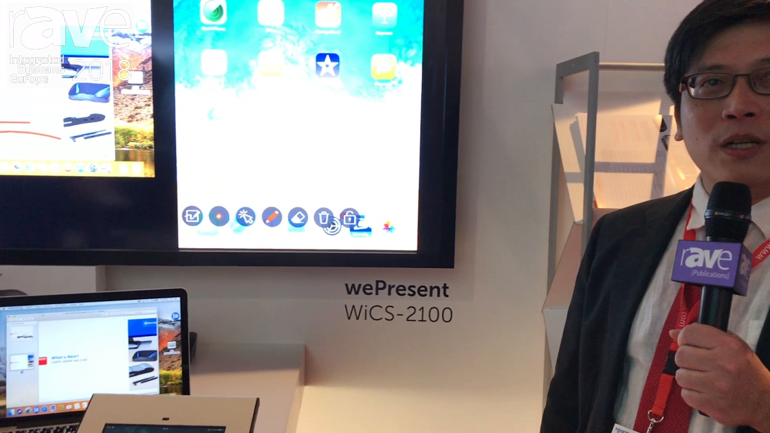 ISE 2018: Barco Demos wePresent WiCS-2100 Collaboration System