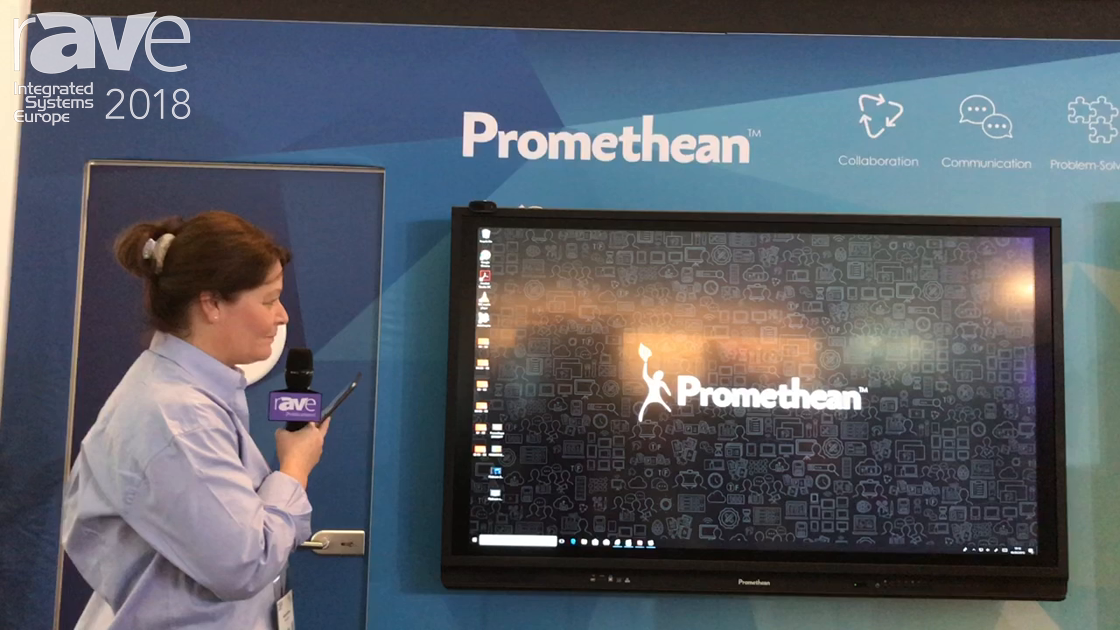 ISE 2018: Promethean Demos Its ActivPanel Touch-Based Collaboration Board