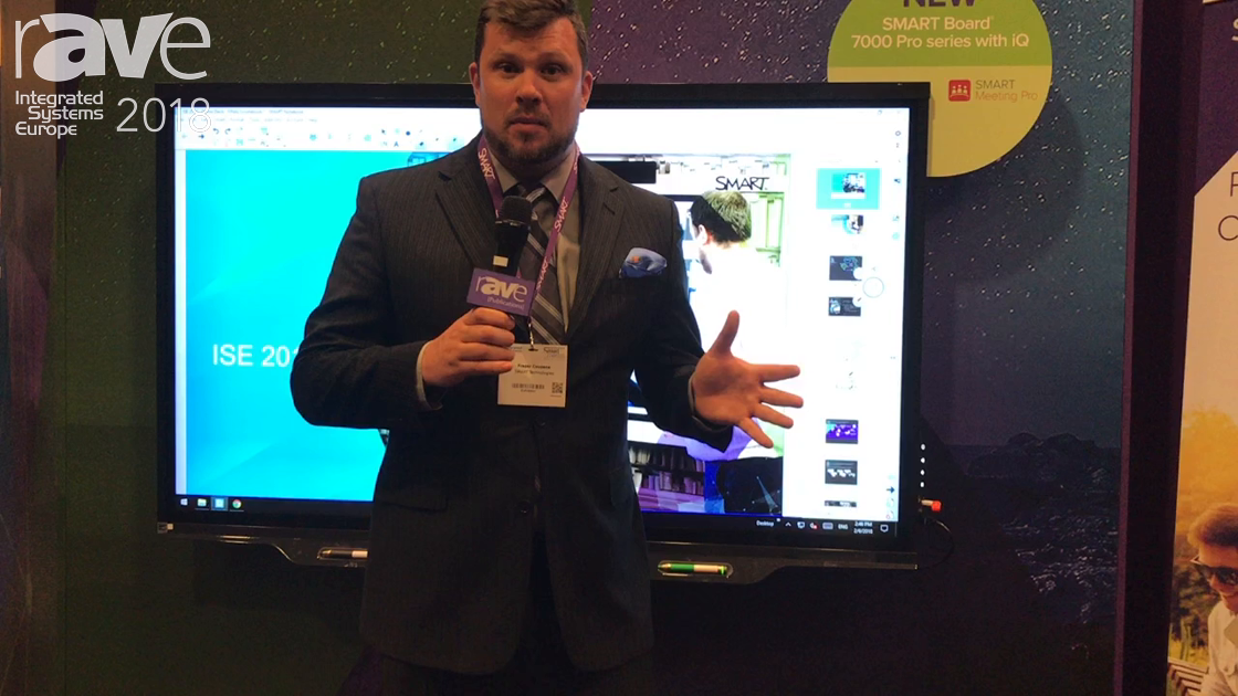 ISE 2018: SMART Technologies Demonstrates Its 7000 Pro Series Touchscreen with iQ
