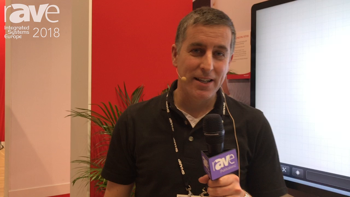 ISE 2018: Sharp Demos Its 4K BIG PAD Interactive Display