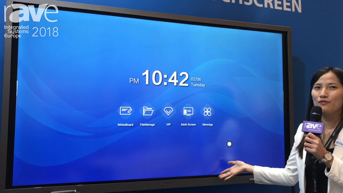 ISE 2018: Shenzhen Fitouch Intros a 75″ Interactive Touchscreen
