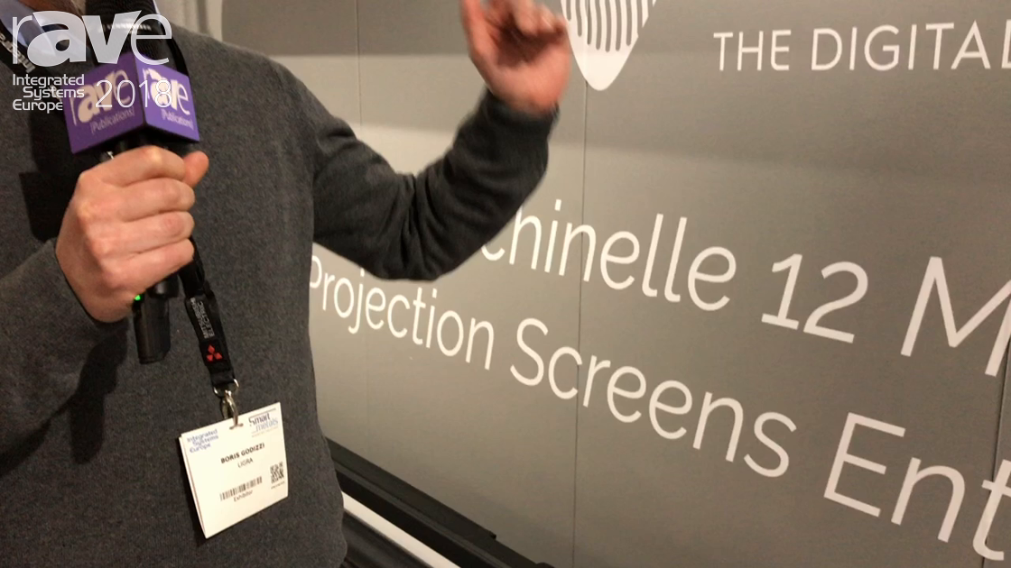 ISE 2018: Helgi Talks About the Cobra Motorized Screen With Upwards Unrolling System