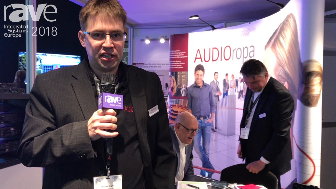 ISE 2018: AUDIOropa Shows Xepton RX-1U Underchin Receiver for Tour Guide Use
