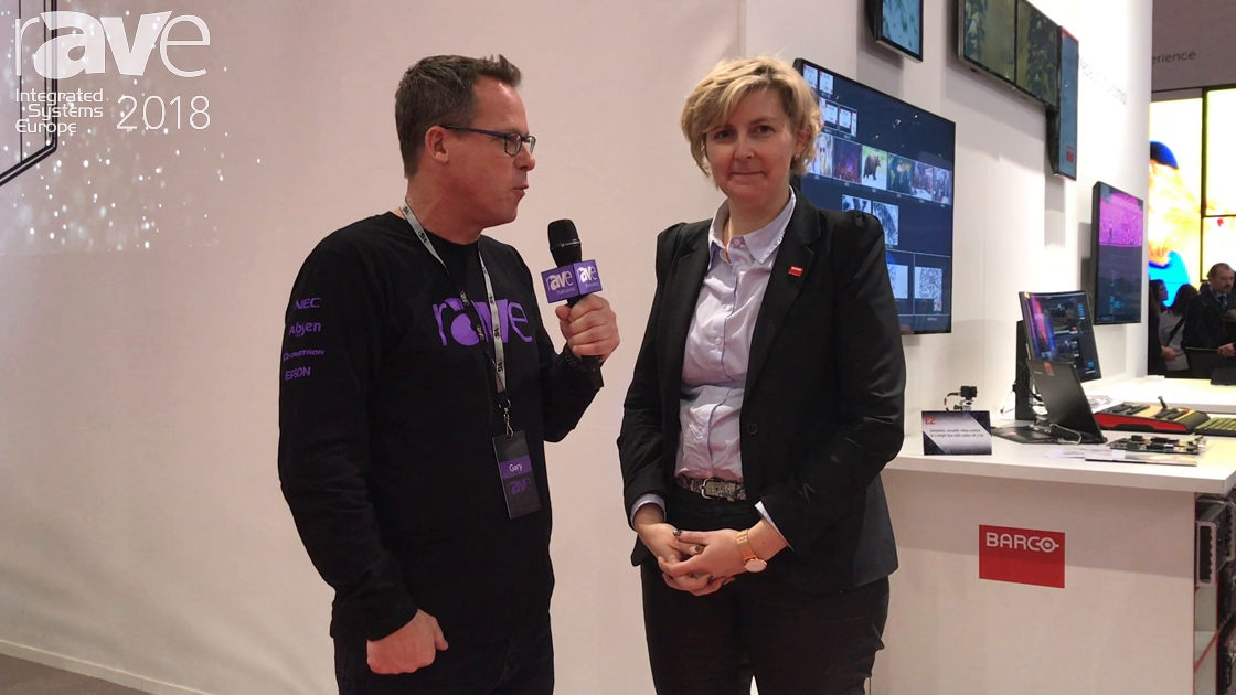 ISE 2018: Inge Govaerts Talks to Gary Kayye About Barco Enabling Bright Outcomes at the Show