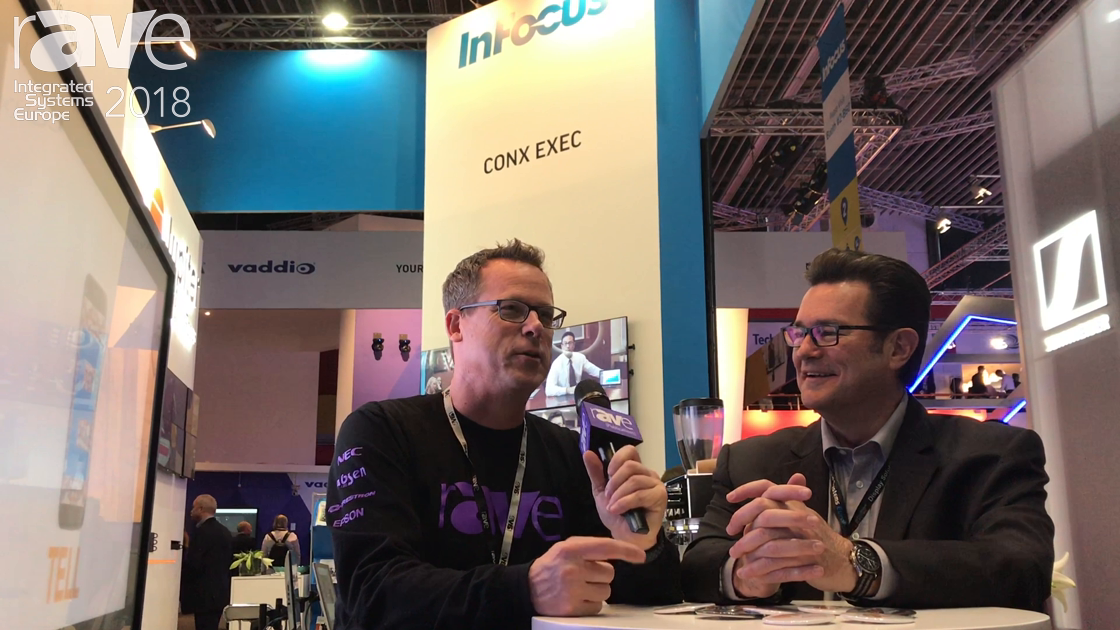 ISE 2018: Brady Bruce of InFocus Gary Kayye Talk About Projection, Mondopads and Jupiter PixelNet