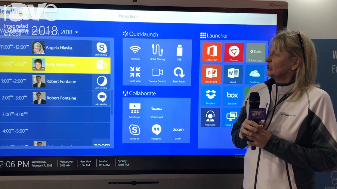 ISE 2018: UC Workspace Features the Newline Interactive X Series With Embedded Quicklaunch