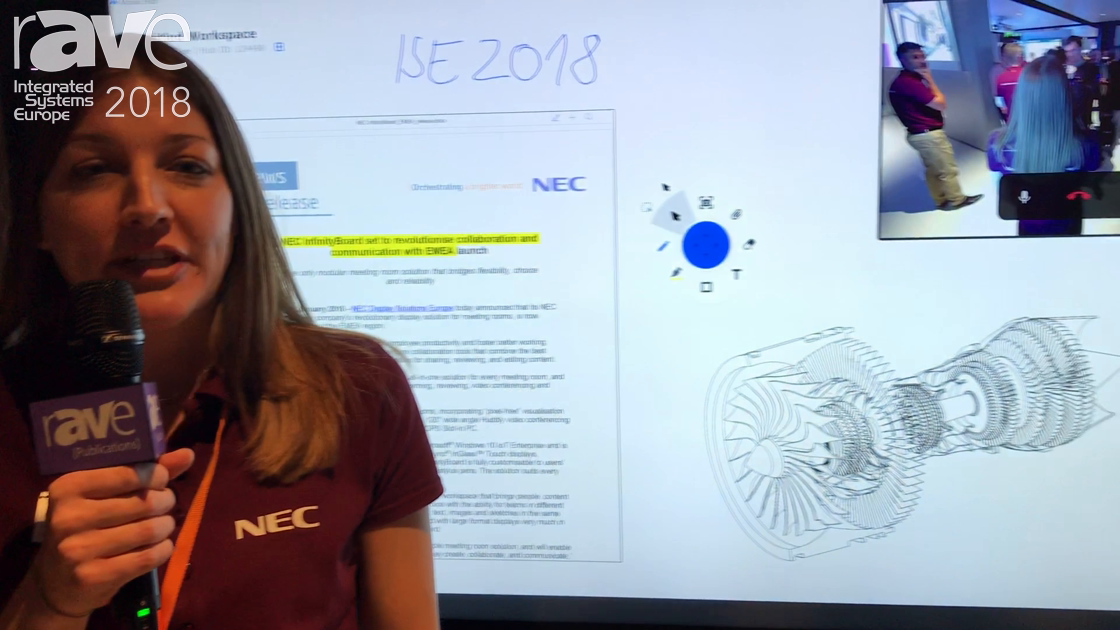 ISE 2018: NEC Display Solutions’ InfinityBoard Fulfills the Needs of Modern Workspaces