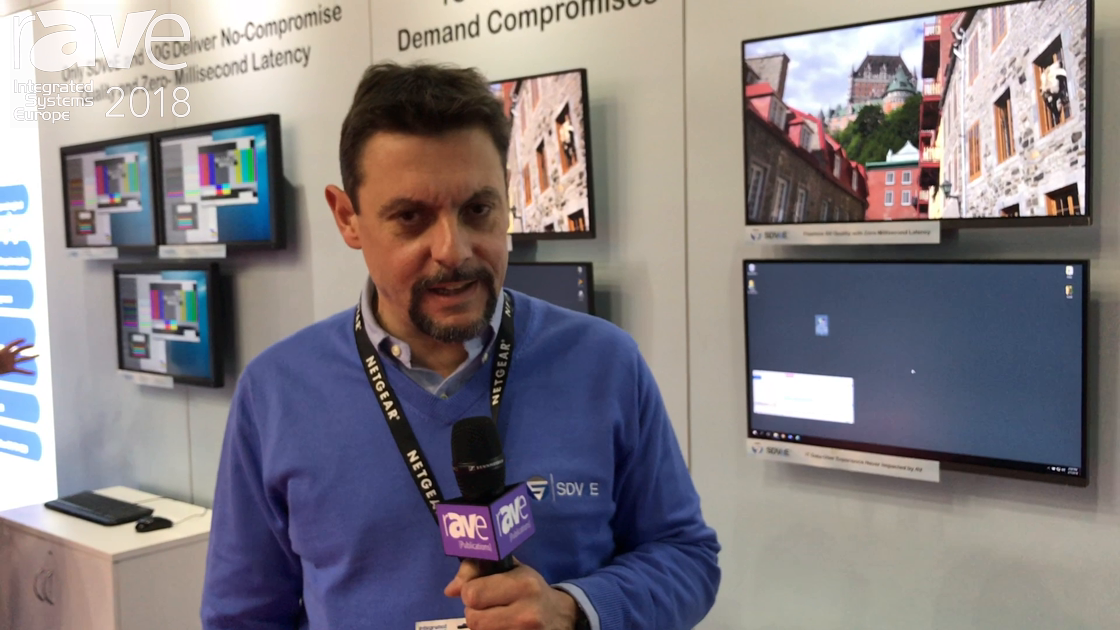 ISE 2018: Netgear Shows Its M4300-96X 10Gig Switch on the SDVoE Alliance Stand