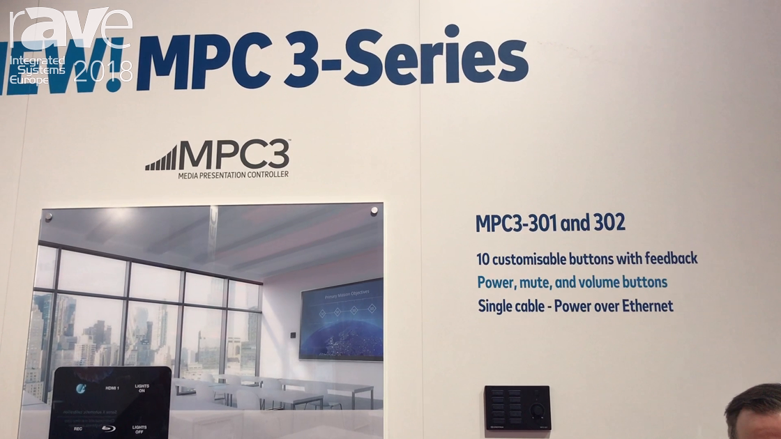 ISE 2018: Crestron Shows Off Its MPC 3-Series of Clear, Glossy, Touch Panels