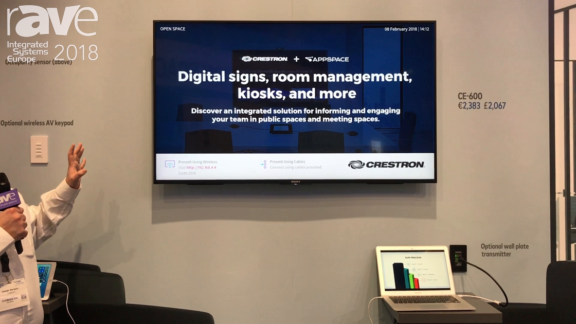 ISE 2018: Crestron Unveils FreeForm Presentation and Signage Platform for Open Spaces