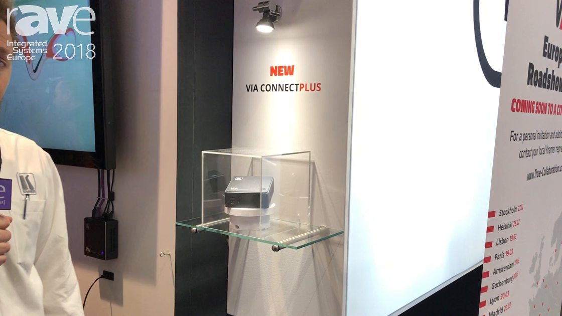 ISE 2018: Kramer Intros VIA Connect PLUS Wireless Presentation System With an HDMI Input