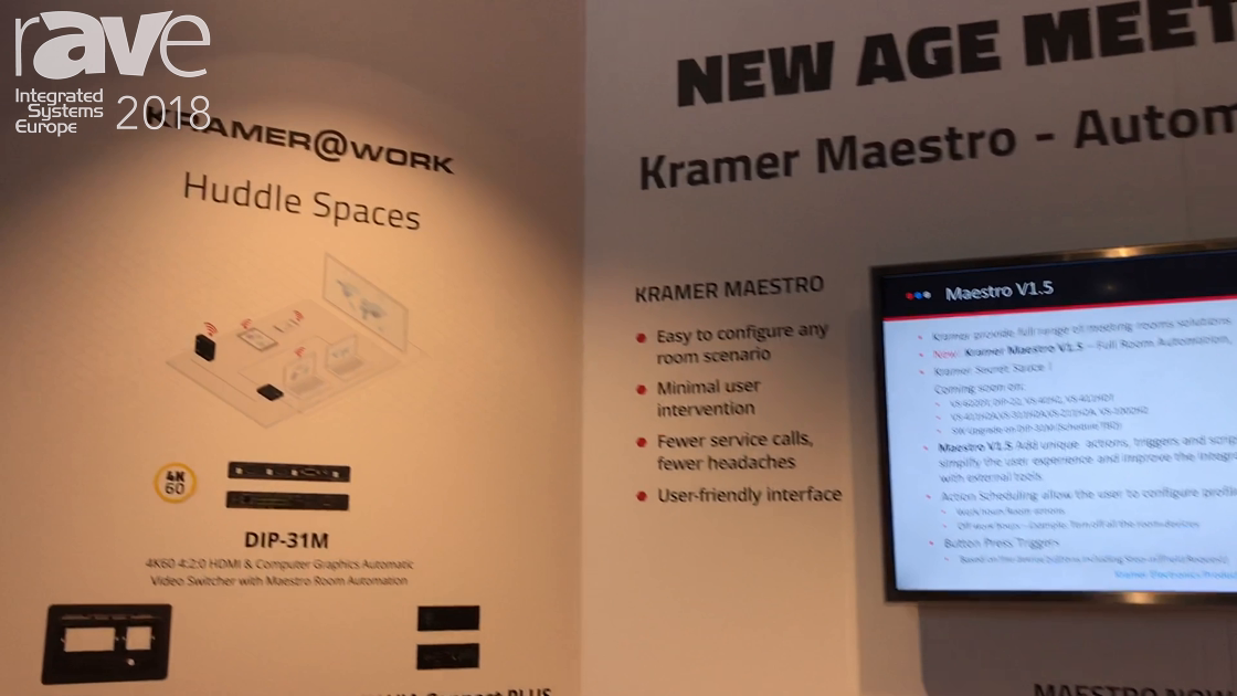 ISE 2018: Kramer’s Secret Sauce Is the Kramer Maestro Room Automation System