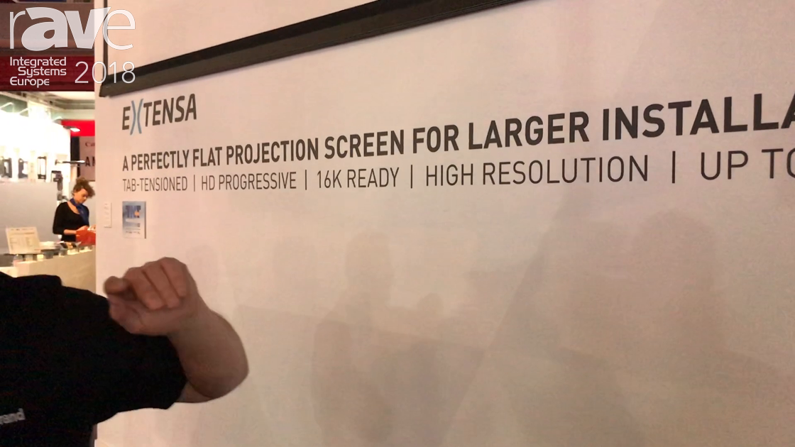 ISE 2018: Milestone’s Projecta Shows Off the Extensa Large Install Projection Screen