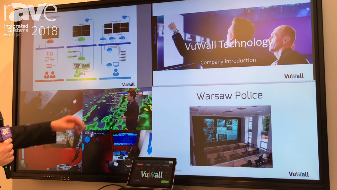 ISE 2018: VuWall Demos Its Collaborative CoScape Wireless Presentation System