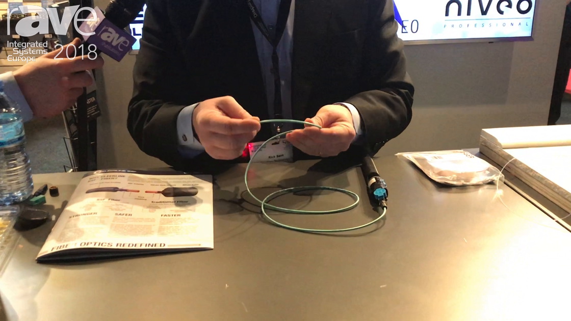 ISE 2018: Cleerline Shows Off Its New CleerFiber Fiber Optic Cable in a Transparent Jacket