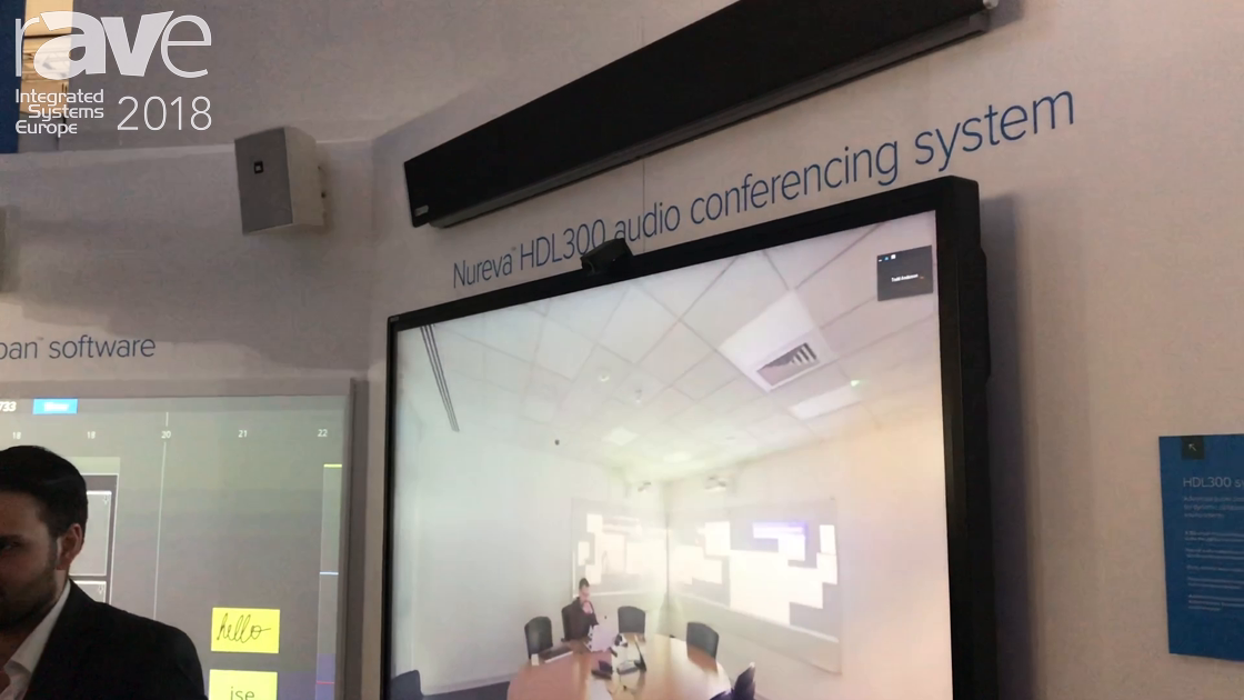ISE 2018: Nureva Features Its HDL300 Audio Conferencing System With Microphone Mist