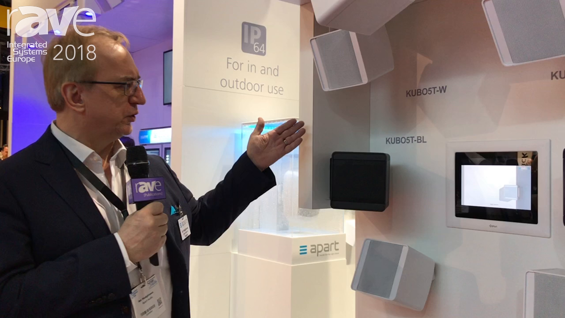 ISE 2018: Apart Audio Highlights Kubo Series Cabinet Loudspeakers with Mounting Bracket and Removal