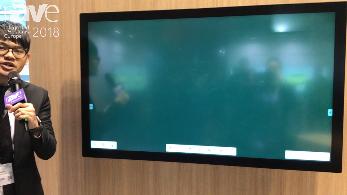 ISE 2018: CVTE Shows Off Its E55MA PCAP Interactive Display
