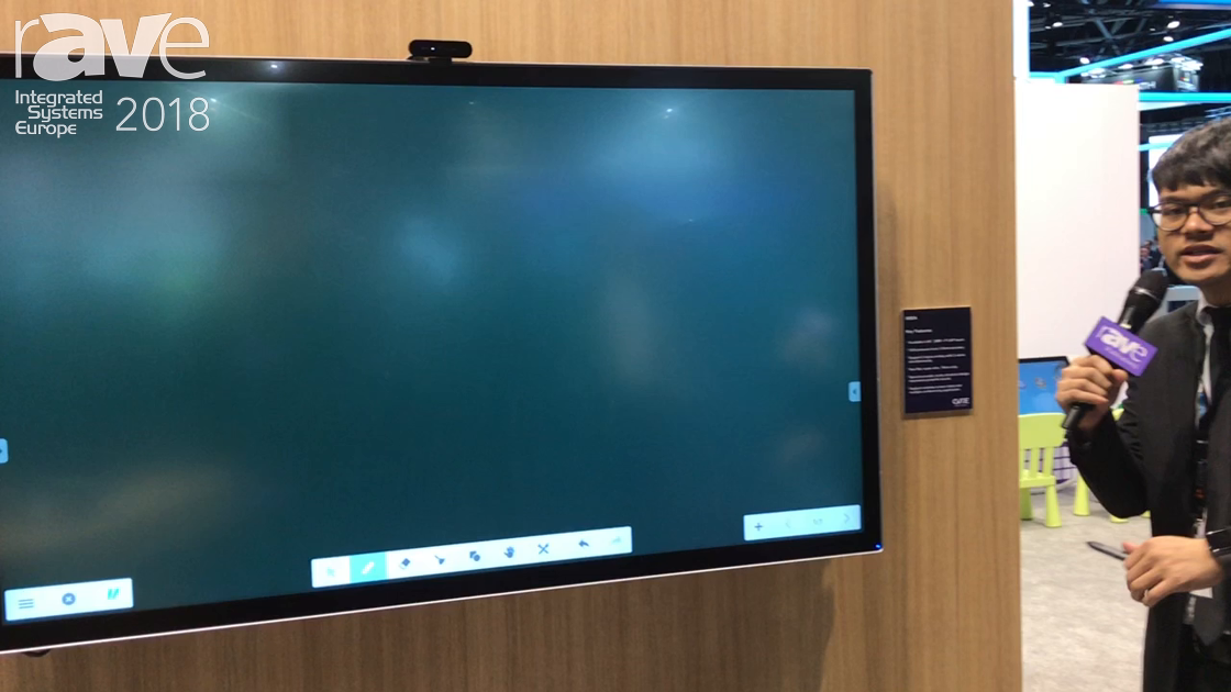 ISE 2018: CVTE Demos I65EA Interactive Display With PCAP Touch Technology