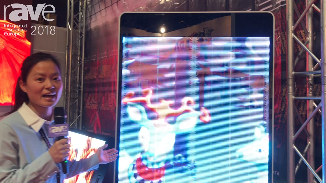 ISE 2018: King Aurora Debuts a Transparent LED Kiosk for Digital Signage