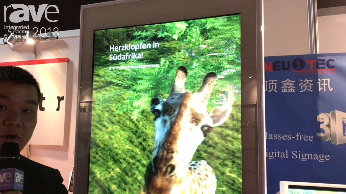 ISE 2018: NEUiTEC Debuts Glasses-Free 3D 55″ LCD Digital Sign