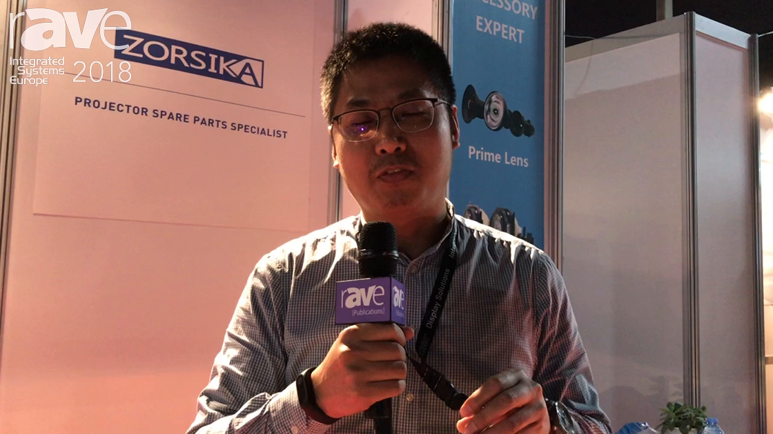ISE 2018: Shenzhen Zorsika Technology Co. Shows Replacement Lamp Modules for Projectors [in Chinese]