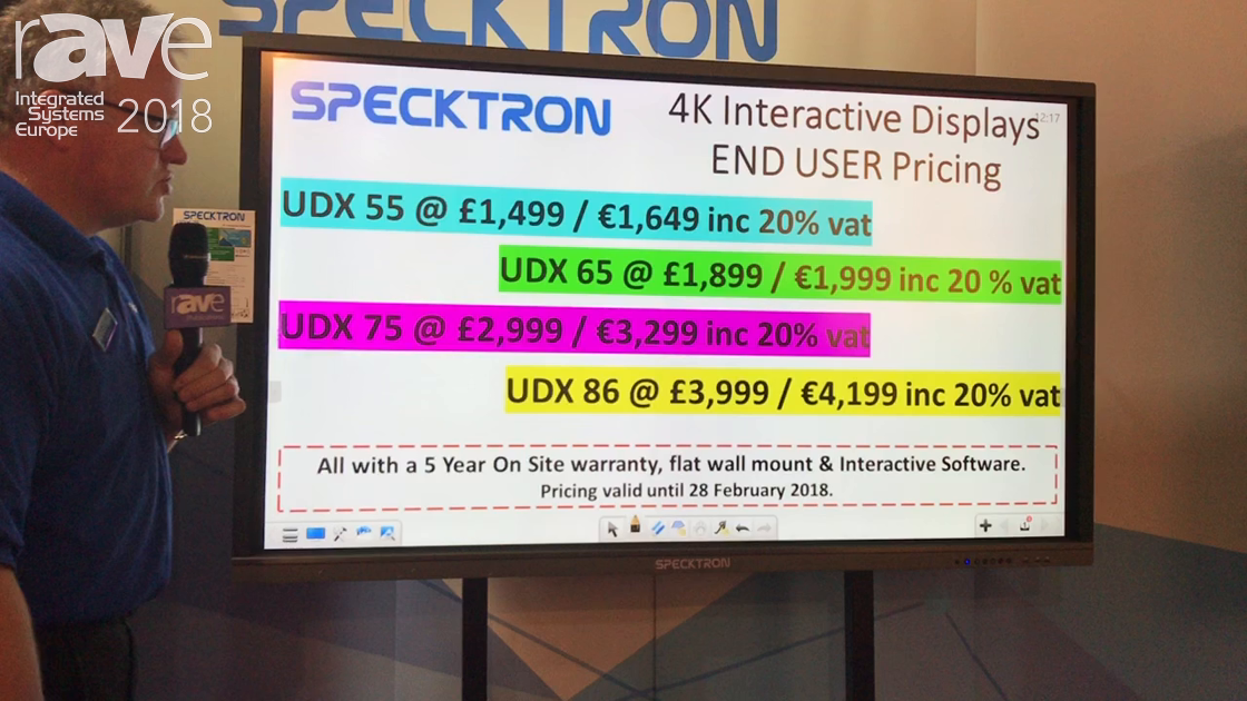 ISE 2018: Specktron Debuts New Line of UDX 4K Displays
