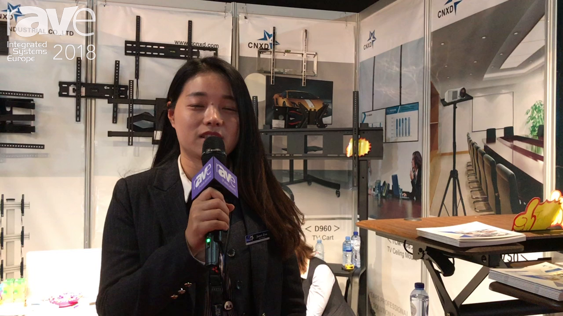 ISE 2018: Wuhu Xingdian Debuts Line of AV Monitor and Projector Mounts and Standing Desk