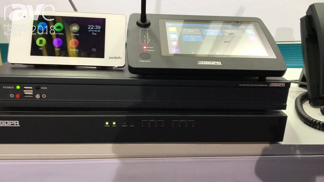 ISE 2018: DSPPA Audio Promotes IP PA System for Commercial Applications