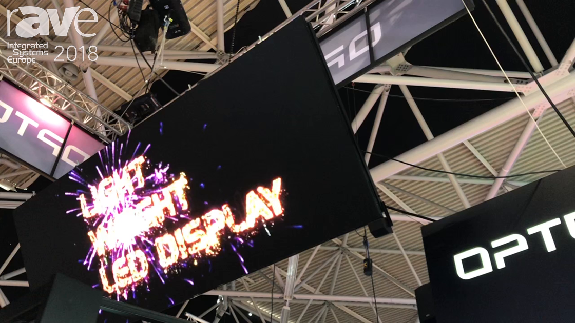 ISE 2018: Optotech Announces 4mm Pixel Pitch Lightweight LED Display