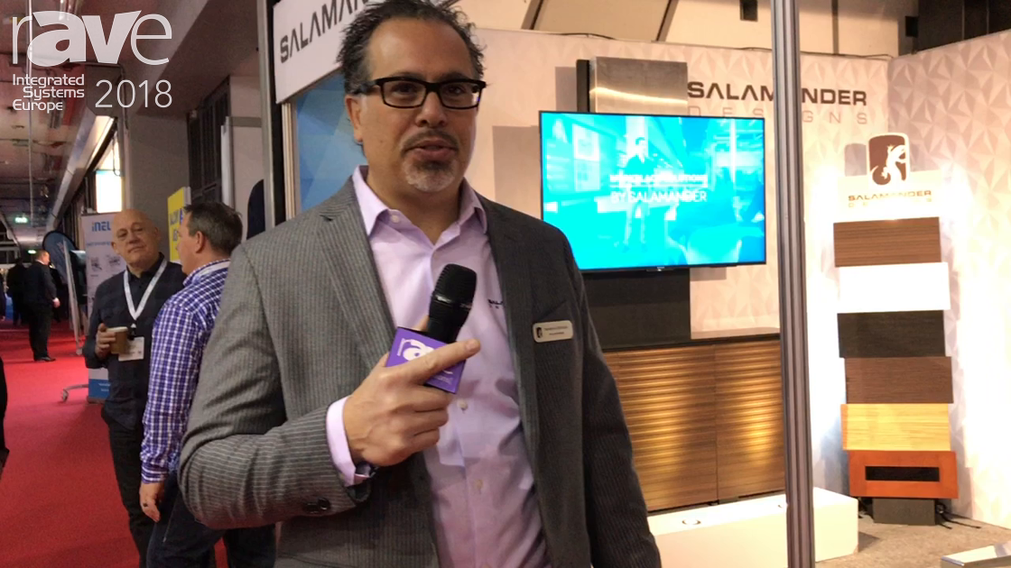 ISE 2018: Salamander Designs shows ELT Electric Lift and Tilt TV Stand