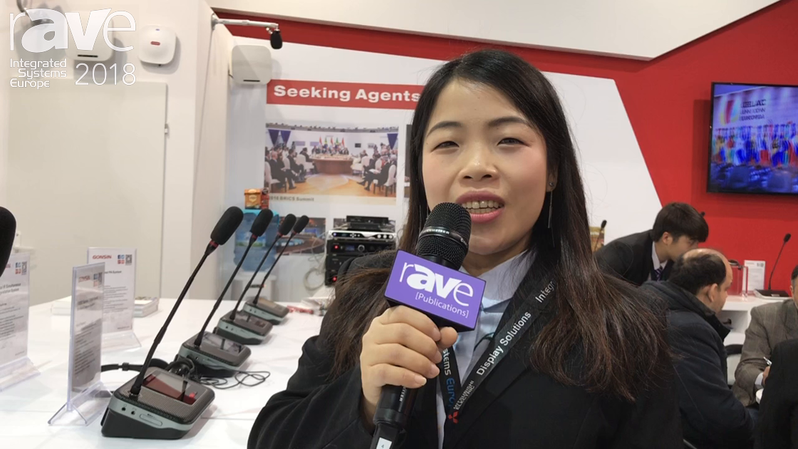 ISE 2018: Gonsin Highlights DCs-3021 FS-FHSS Wireless Conference System