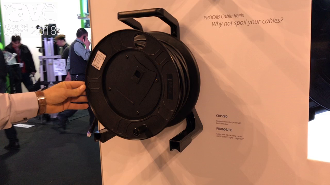 ISE 2018: Procab Shows PRX656 Cable Reel Networking Cable