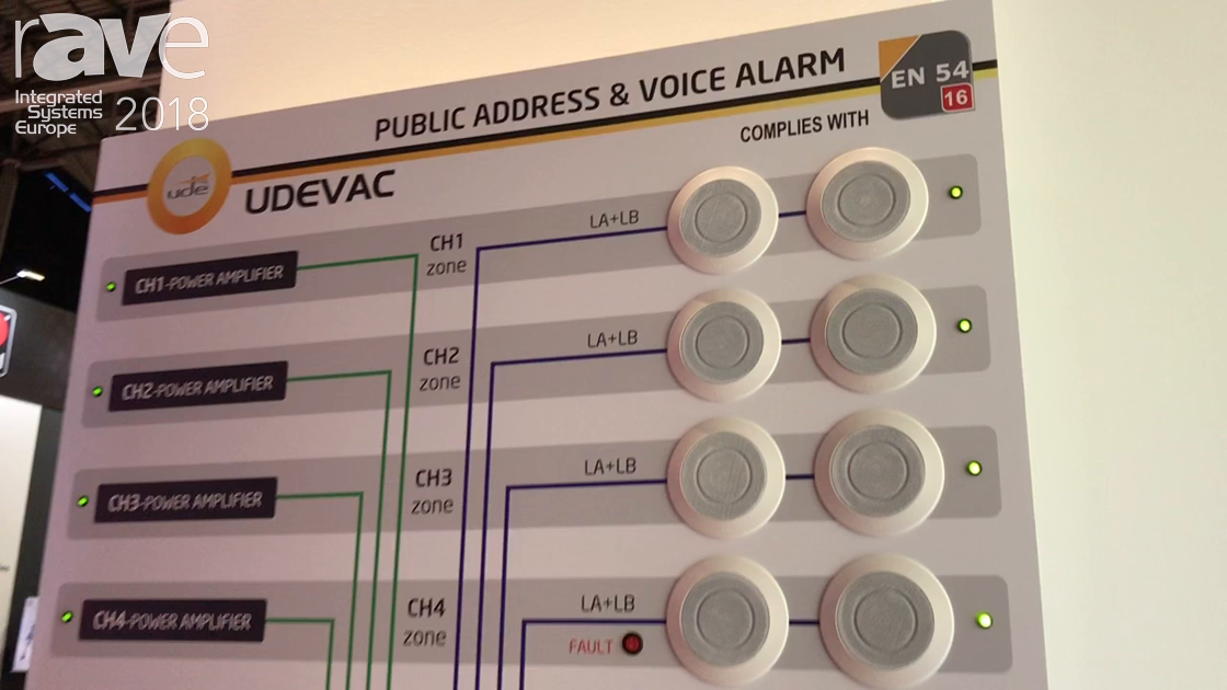 ISE 2018: UDE Promotes SLA-112 Public Address and Voice Alarm System